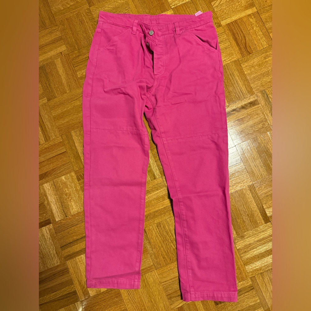 Zara man hot pink denim jeans